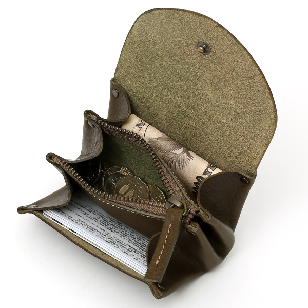  小銭入れ メンズ コインケース  グリーン 緑色 本革 レザー 財布 日本製 レディース かわいい サイフ 大容量 大きい ボーデッサン(BEAU DESSIN)