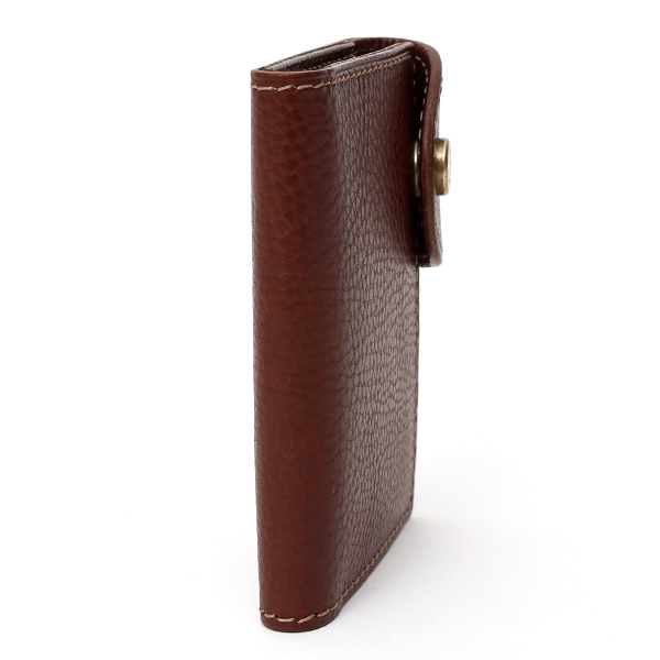  パスケース メンズ 定期入れ レディース チョコ ブラウン 茶 茶色 本革 レザー カードケース 日本製 二つ折り 折りたたみ スナップボタン ボーデッサン(BEAU DESSIN)