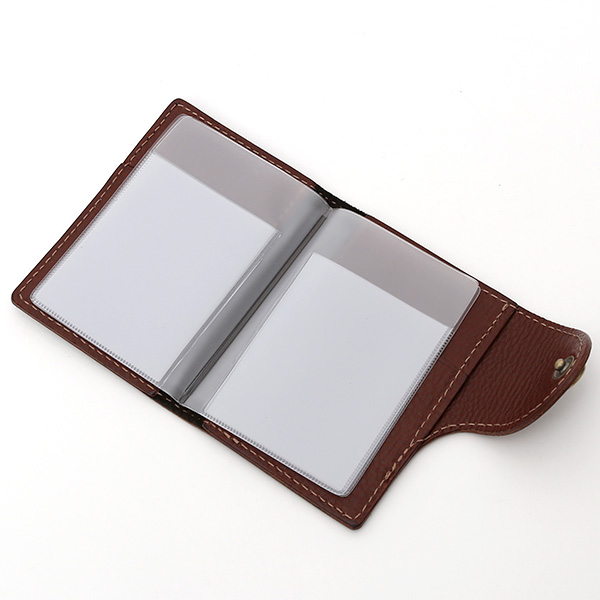  パスケース メンズ 定期入れ レディース チョコ ブラウン 茶 茶色 本革 レザー カードケース 日本製 二つ折り 折りたたみ スナップボタン ボーデッサン(BEAU DESSIN)