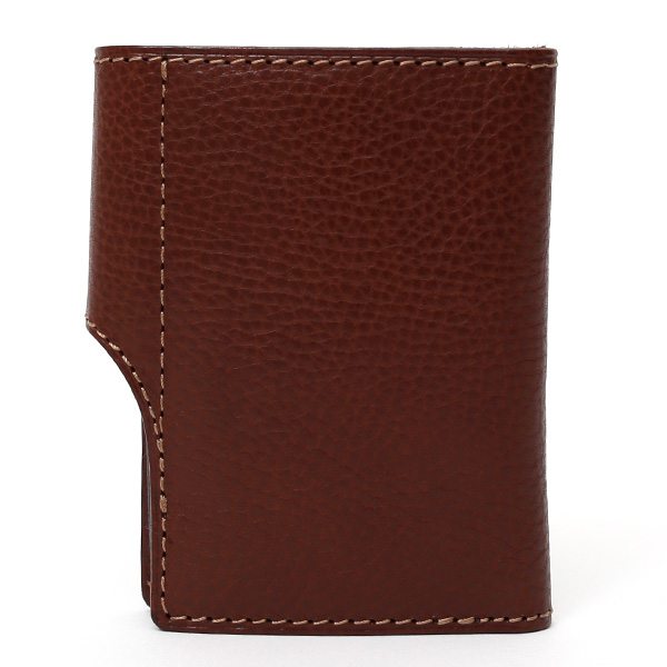  パスケース メンズ 定期入れ レディース チョコ ブラウン 茶 茶色 本革 レザー カードケース 日本製 二つ折り 折りたたみ スナップボタン ボーデッサン(BEAU DESSIN)