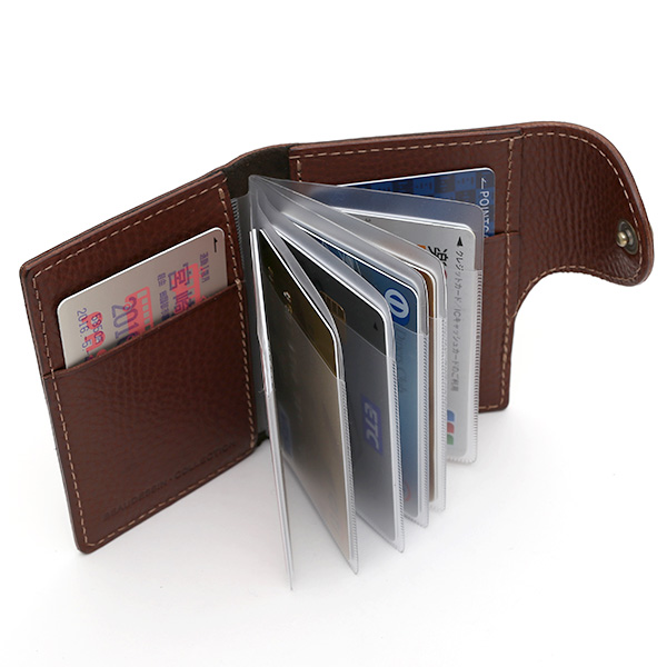  パスケース メンズ 定期入れ レディース チョコ ブラウン 茶 茶色 本革 レザー カードケース 日本製 二つ折り 折りたたみ スナップボタン ボーデッサン(BEAU DESSIN)