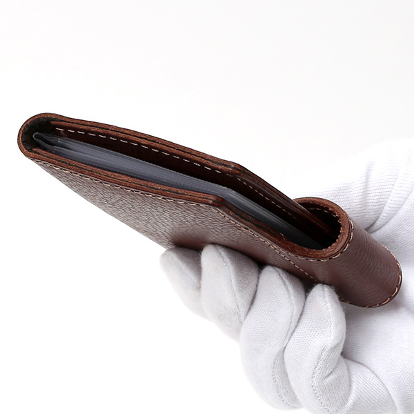  パスケース メンズ 定期入れ レディース チョコ ブラウン 茶 茶色 本革 レザー カードケース 日本製 二つ折り 折りたたみ スナップボタン ボーデッサン(BEAU DESSIN)