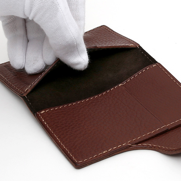  パスケース メンズ 定期入れ レディース チョコ ブラウン 茶 茶色 本革 レザー カードケース 日本製 二つ折り 折りたたみ スナップボタン ボーデッサン(BEAU DESSIN)