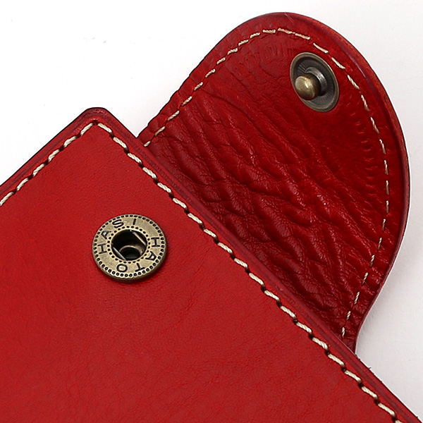  パスケース メンズ 定期入れ レディース レッド ワイン 赤色 本革 レザー カードケース 日本製 二つ折り 折りたたみ スナップボタン ボーデッサン(BEAU DESSIN)