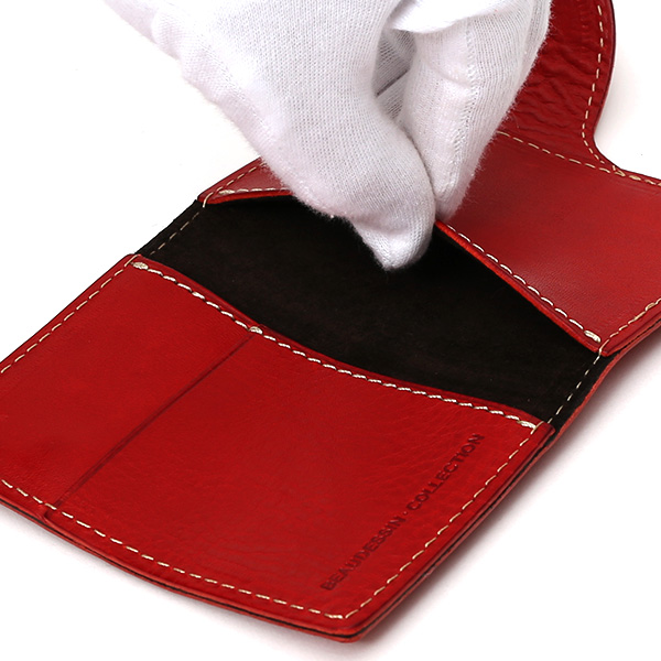  パスケース メンズ 定期入れ レディース レッド ワイン 赤色 本革 レザー カードケース 日本製 二つ折り 折りたたみ スナップボタン ボーデッサン(BEAU DESSIN)
