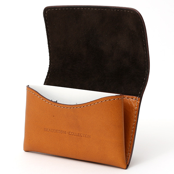  名刺入れ メンズ 本革 レザー キャメル ブラウン 茶 茶色 日本製 カードケース レディース おしゃれ 可愛い 名刺入れ プレゼント ボーデッサン(BEAU DESSIN)