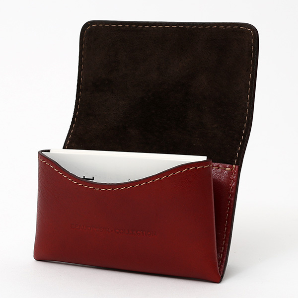  名刺入れ メンズ 本革 レザー レッド ワイン 赤色 日本製 カードケース レディース おしゃれ 可愛い 名刺入れ プレゼント ボーデッサン(BEAU DESSIN)