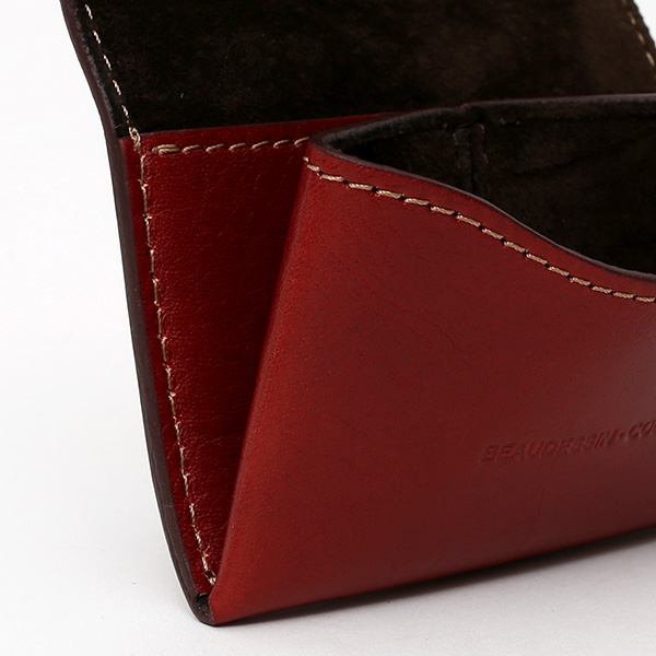  名刺入れ メンズ 本革 レザー レッド ワイン 赤色 日本製 カードケース レディース おしゃれ 可愛い 名刺入れ プレゼント ボーデッサン(BEAU DESSIN)