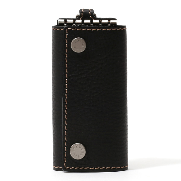 ボーデッサン(BEAU DESSIN) レザー 6連 キーケース ブラック