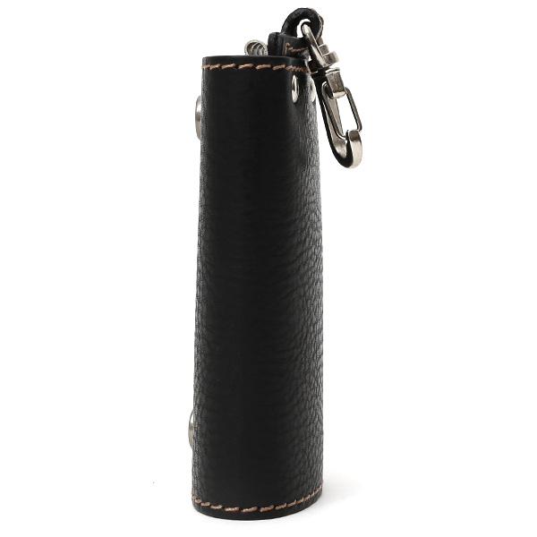  キーケース メンズ 本革 レディース レザー ブラック 黒 黒色 キーホルダー スナップボタン かわいい オシャレ キーケース プレゼント 贈り物 ボーデッサン