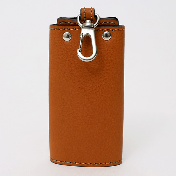  キーケース メンズ 本革 レディース レザー ブラウン 茶 茶色 キーホルダー スナップボタン かわいい オシャレ キーケース プレゼント 贈り物 ボーデッサン