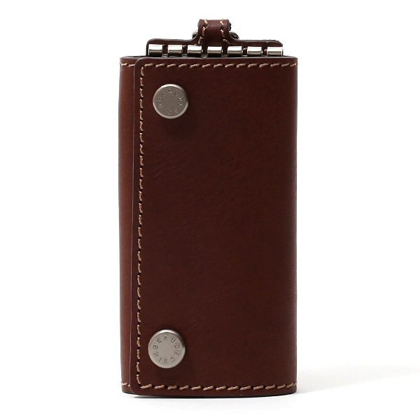 ボーデッサン(BEAU DESSIN) レザー 6連 キーケース チョコ