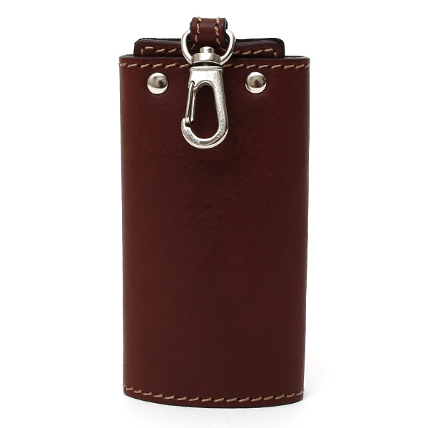  キーケース メンズ 本革 レディース レザー チョコ ブラウン 茶 茶色 キーホルダー スナップボタン かわいい オシャレ キーケース プレゼント 贈り物 ボーデッサン