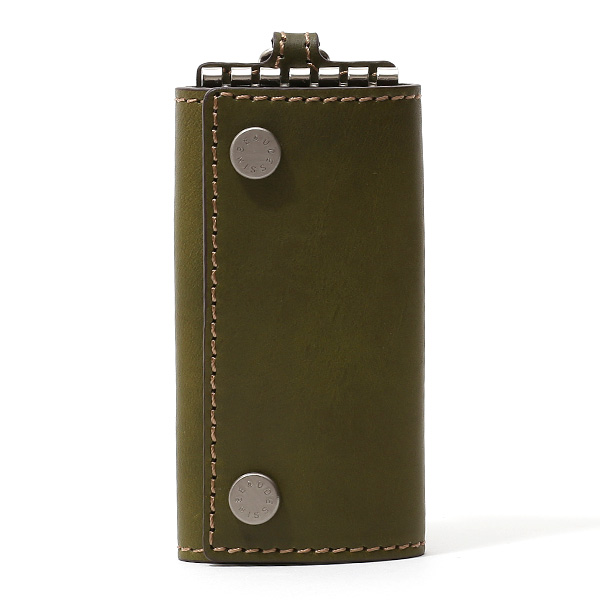 ボーデッサン(BEAU DESSIN) レザー 6連 キーケース グリーン