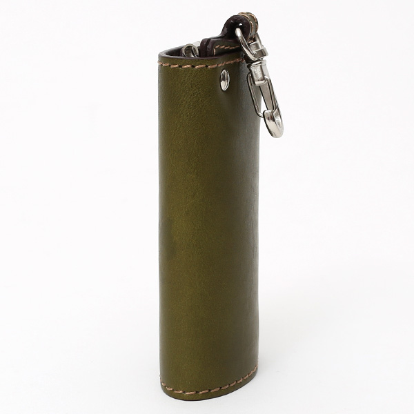  キーケース メンズ 本革 レディース レザー グリーン 緑色 キーホルダー スナップボタン かわいい オシャレ キーケース プレゼント 贈り物 ボーデッサン