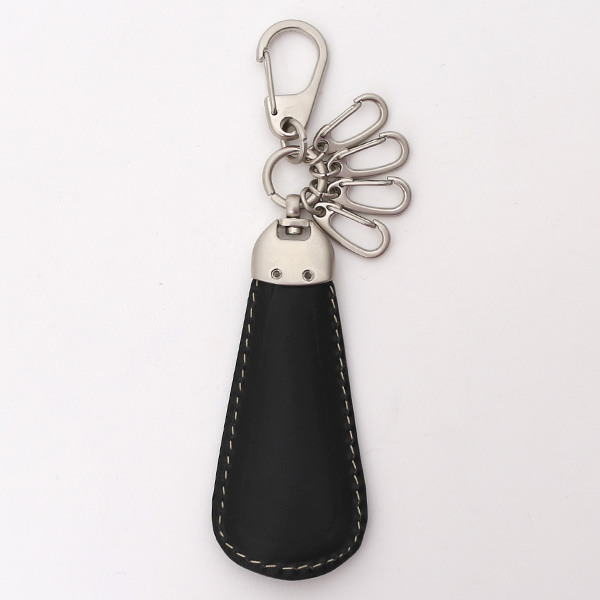  シューホーン 本革 レザー 靴べら ブラック 黒 黒色 キーホルダー 日本製 メンズ レディース おしゃれ 短べら 携帯 かわいい 小さい ボーデッサン(BEAU DESSIN)