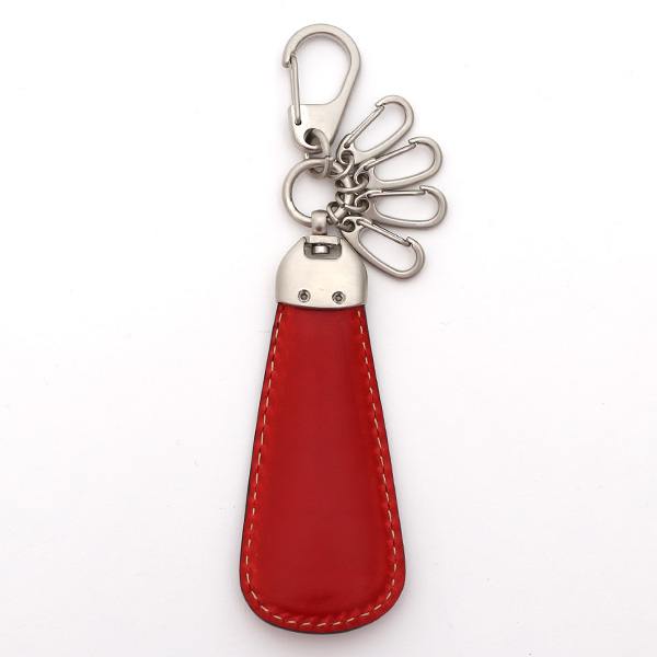  シューホーン 本革 レザー 靴べら レッド ワイン 赤色 キーホルダー 日本製 メンズ レディース おしゃれ 短べら 携帯 かわいい 小さい ボーデッサン(BEAU DESSIN)