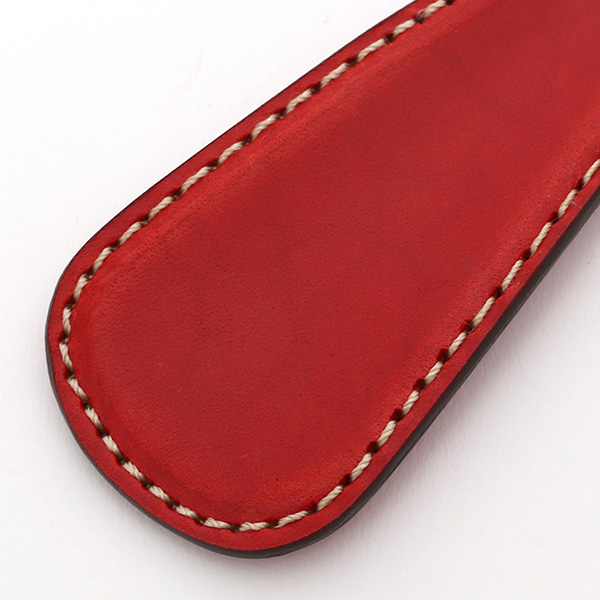  シューホーン 本革 レザー 靴べら レッド ワイン 赤色 キーホルダー 日本製 メンズ レディース おしゃれ 短べら 携帯 かわいい 小さい ボーデッサン(BEAU DESSIN)