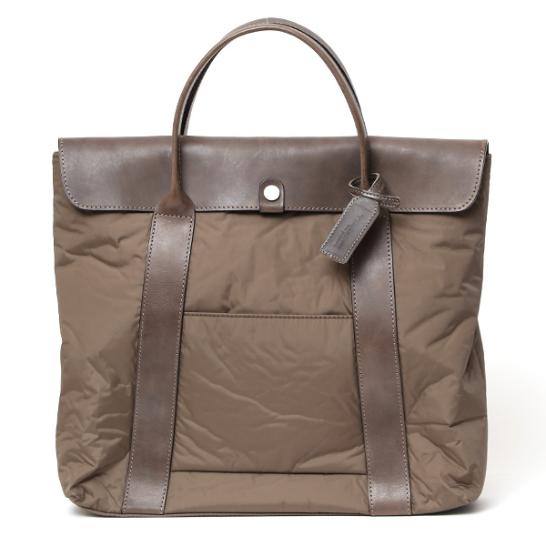 ボーデッサン(BEAU DESSIN) ニューナイロン レザー コンビ トートバッグ グレー