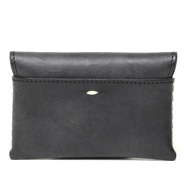 ボーデッサン(BEAU DESSIN) ロロマ レザー 手縫い カードケース 名刺入れ ブラック