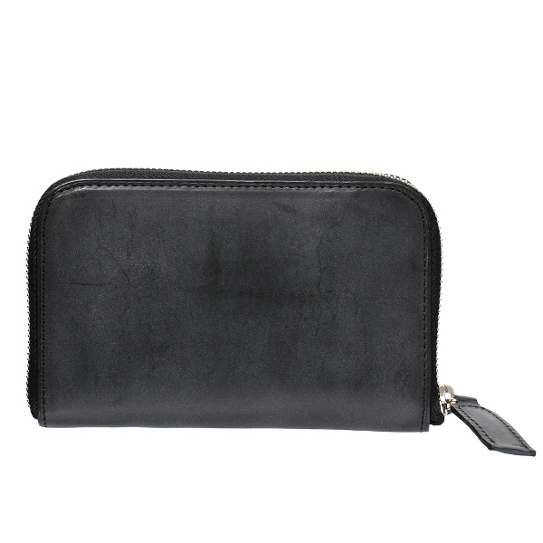  財布 二つ折り ラウンドファスナー ZIP 本革 日本製 ブランド おさいふ 大容量 カード入れ 束入れ ブラック 黒 黒色 レザー ウォレット コンパクト 小銭入れ 革 小ぶり ポケットサイズ LM1431 ボーデッサン(BEAU DESSIN)