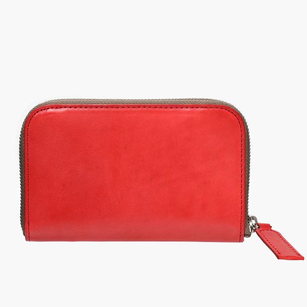  財布 二つ折り ラウンドファスナー ZIP 本革 日本製 ブランド おさいふ 大容量 カード入れ 束入れ レッド ワイン 赤色 レザー ウォレット コンパクト 小銭入れ 革 小ぶり ポケットサイズ LM1431 ボーデッサン(BEAU DESSIN)