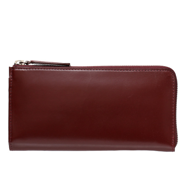 ボーデッサン(BEAU DESSIN) ブライドルレザー L-ZIP ロング ウォレット 長財布 ボルドー