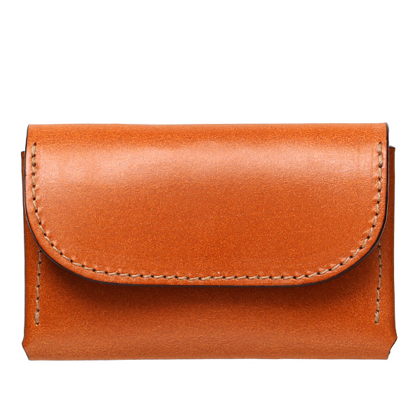 ボーデッサン(BEAU DESSIN) ブライドルレザー カードケース 名刺入れ キャメル