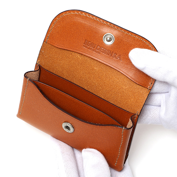  名刺入れ ブライドルレザー カードケース 本革 日本製 名刺ケース レザー コンパクト ビジネスマン キャメル ブラウン 茶 茶色 メンズ レディース おしゃれ かっこいい 社会人 ギフト プレゼント BL2677 ボーデッサン(BEAU DESSIN)