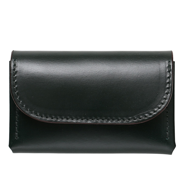 ボーデッサン(BEAU DESSIN) ブライドルレザー カードケース 名刺入れ グリーン