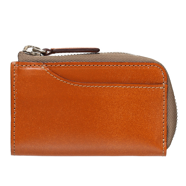 ボーデッサン(BEAU DESSIN) ブライドルレザー キーケース キャメル