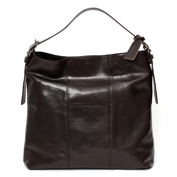 ボーデッサン(BEAU DESSIN) レザー ワンショルダー トート バッグ ダークブラウン