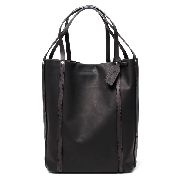 ボーデッサン(BEAU DESSIN) ウォッシュガーメント レザー トートバッグ ブラック