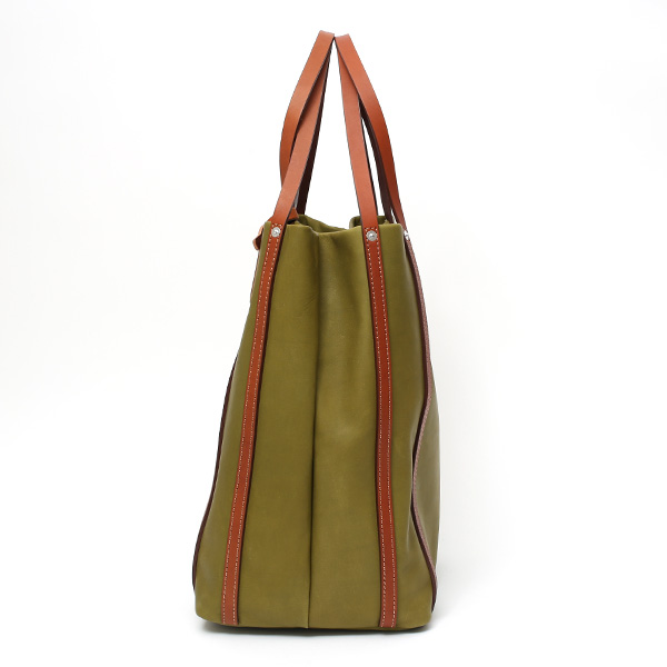 トートバッグ メンズ 本革 日本製 シンプル A4 大きめ 大容量 マチあり 個性的 国産 鞄 グリーン 緑色 レディース レザー おしゃれ 皮 カバン 通勤 通学 ユニセックス ブランド ボーデッサン(BEAU DESSIN)