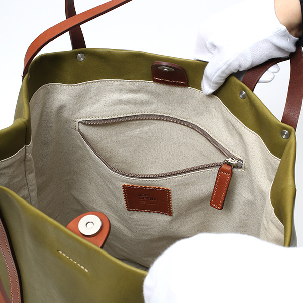 トートバッグ メンズ 本革 日本製 シンプル A4 大きめ 大容量 マチあり 個性的 国産 鞄 グリーン 緑色 レディース レザー おしゃれ 皮 カバン 通勤 通学 ユニセックス ブランド ボーデッサン(BEAU DESSIN)