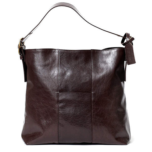 ボーデッサン(BEAU DESSIN) バッファローカーフ ワンショルダー トートバッグ ブラウン