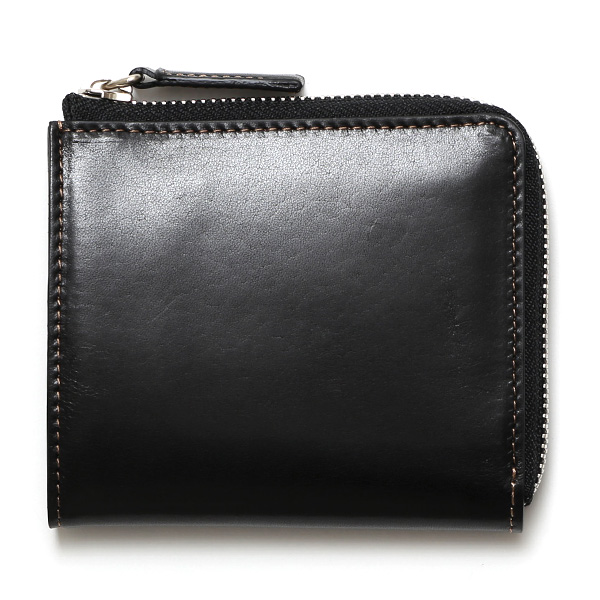 ボーデッサン(BEAU DESSIN) タンポナート L ZIP 2つ折り財布 ブラック