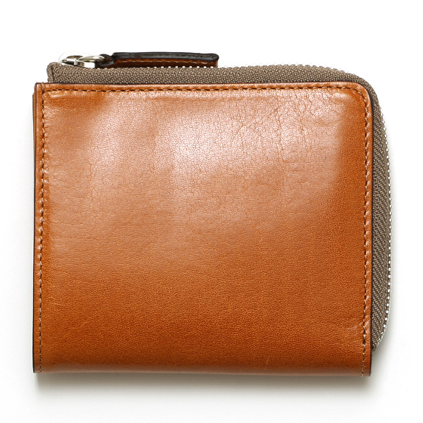 ボーデッサン(BEAU DESSIN) タンポナート L ZIP 2つ折り財布 キャメル