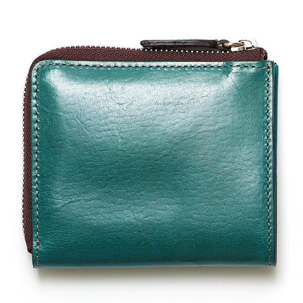  財布 メンズ 二つ折り コンパクト お財布 本革 レディース ブランド 日本製 人気 ファスナー カード入れ グリーン 緑色 L ZIP レザー ウォレット 小銭入れ ハンドメイド タンポナート TN2821 ボーデッサン(BEAU DESSIN)