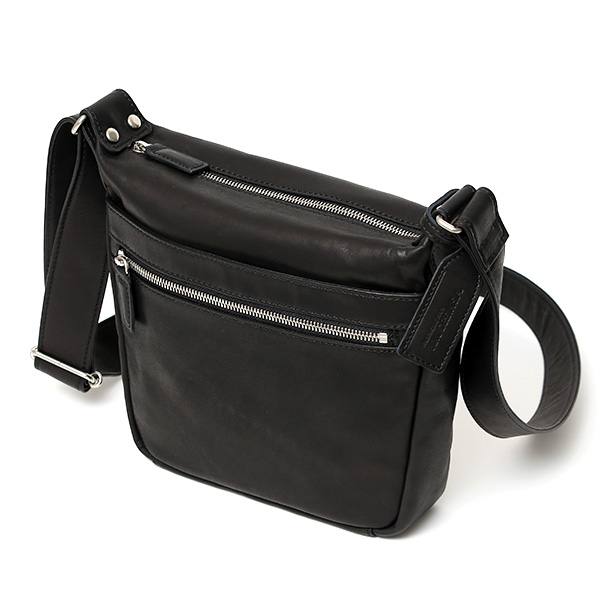 ショルダーバッグ メンズ 小さめ 本革 ブランド 日本製 レザー バッグ フルタンニン 革 軽い おしゃれ 鞄 ブラック 黒 黒色 ボディバッグ 斜め掛け ミニショルダー ユニセックス 男女兼用 国産 BEAU DESSIN(ボーデッサン)