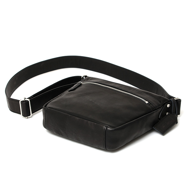 ショルダーバッグ メンズ 小さめ 本革 ブランド 日本製 レザー バッグ フルタンニン 革 軽い おしゃれ 鞄 ブラック 黒 黒色 ボディバッグ 斜め掛け ミニショルダー ユニセックス 男女兼用 国産 BEAU DESSIN(ボーデッサン)