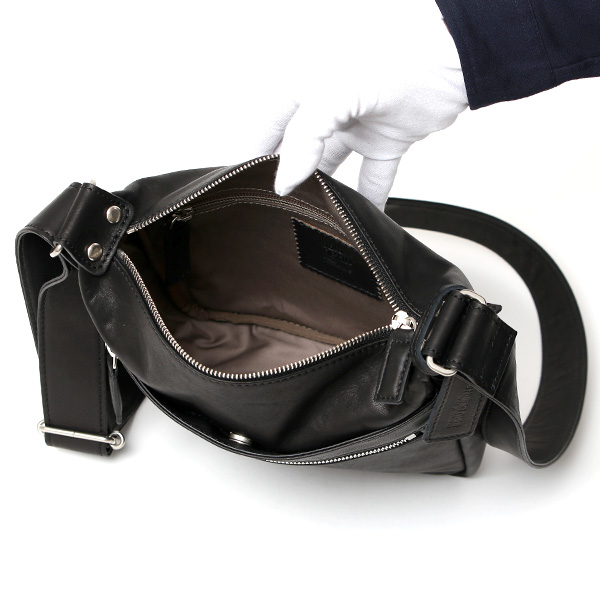 ショルダーバッグ メンズ 小さめ 本革 ブランド 日本製 レザー バッグ フルタンニン 革 軽い おしゃれ 鞄 ブラック 黒 黒色 ボディバッグ 斜め掛け ミニショルダー ユニセックス 男女兼用 国産 BEAU DESSIN(ボーデッサン)