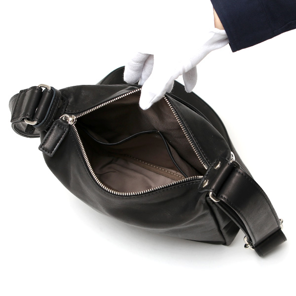 ショルダーバッグ メンズ 小さめ 本革 ブランド 日本製 レザー バッグ フルタンニン 革 軽い おしゃれ 鞄 ブラック 黒 黒色 ボディバッグ 斜め掛け ミニショルダー ユニセックス 男女兼用 国産 BEAU DESSIN(ボーデッサン)