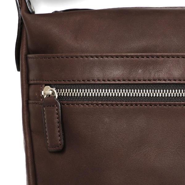 ショルダーバッグ メンズ 小さめ 本革 ブランド 日本製 レザー バッグ フルタンニン 革 軽い おしゃれ 鞄 ダークブラウン ブラウン 茶 茶色 ボディバッグ 斜め掛け ミニショルダー ユニセックス 男女兼用 国産 BEAU DESSIN(ボーデッサン)