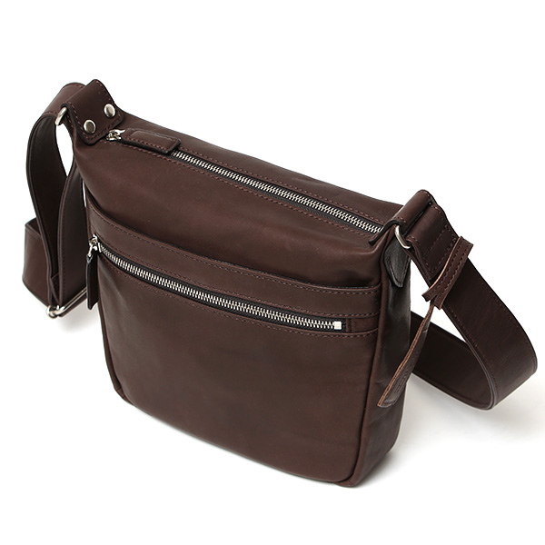 ショルダーバッグ メンズ 小さめ 本革 ブランド 日本製 レザー バッグ フルタンニン 革 軽い おしゃれ 鞄 ダークブラウン ブラウン 茶 茶色 ボディバッグ 斜め掛け ミニショルダー ユニセックス 男女兼用 国産 BEAU DESSIN(ボーデッサン)
