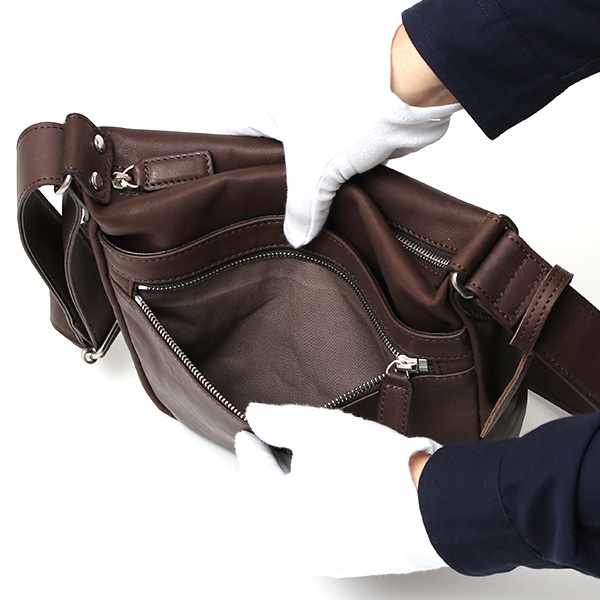 ショルダーバッグ メンズ 小さめ 本革 ブランド 日本製 レザー バッグ フルタンニン 革 軽い おしゃれ 鞄 ダークブラウン ブラウン 茶 茶色 ボディバッグ 斜め掛け ミニショルダー ユニセックス 男女兼用 国産 BEAU DESSIN(ボーデッサン)