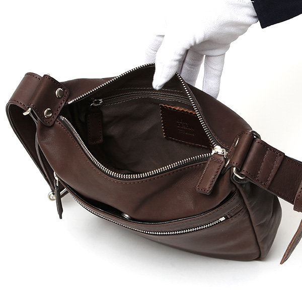 ショルダーバッグ メンズ 小さめ 本革 ブランド 日本製 レザー バッグ フルタンニン 革 軽い おしゃれ 鞄 ダークブラウン ブラウン 茶 茶色 ボディバッグ 斜め掛け ミニショルダー ユニセックス 男女兼用 国産 BEAU DESSIN(ボーデッサン)