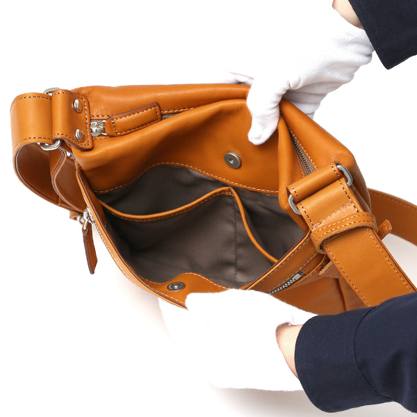 ショルダーバッグ メンズ 小さめ 本革 ブランド 日本製 レザー バッグ フルタンニン 革 軽い おしゃれ 鞄 キャメル ブラウン 茶 茶色 ボディバッグ 斜め掛け ミニショルダー ユニセックス 男女兼用 国産 BEAU DESSIN(ボーデッサン)