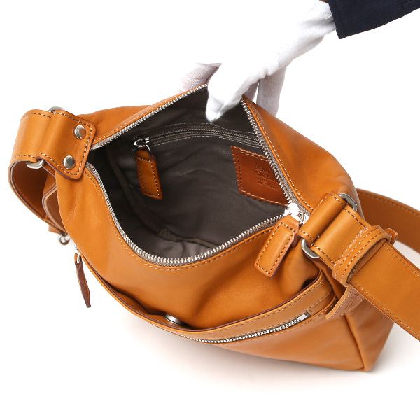 ショルダーバッグ メンズ 小さめ 本革 ブランド 日本製 レザー バッグ フルタンニン 革 軽い おしゃれ 鞄 キャメル ブラウン 茶 茶色 ボディバッグ 斜め掛け ミニショルダー ユニセックス 男女兼用 国産 BEAU DESSIN(ボーデッサン)