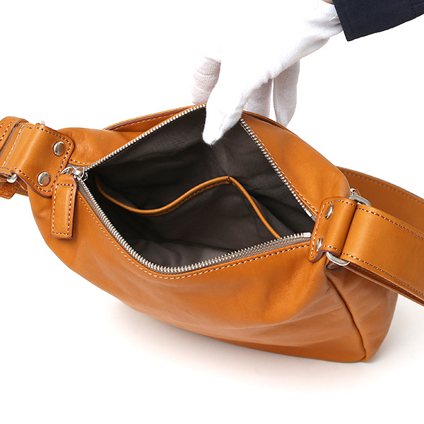 ショルダーバッグ メンズ 小さめ 本革 ブランド 日本製 レザー バッグ フルタンニン 革 軽い おしゃれ 鞄 キャメル ブラウン 茶 茶色 ボディバッグ 斜め掛け ミニショルダー ユニセックス 男女兼用 国産 BEAU DESSIN(ボーデッサン)